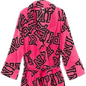 BNWT Pink by Victoria Secret short bath robe XS